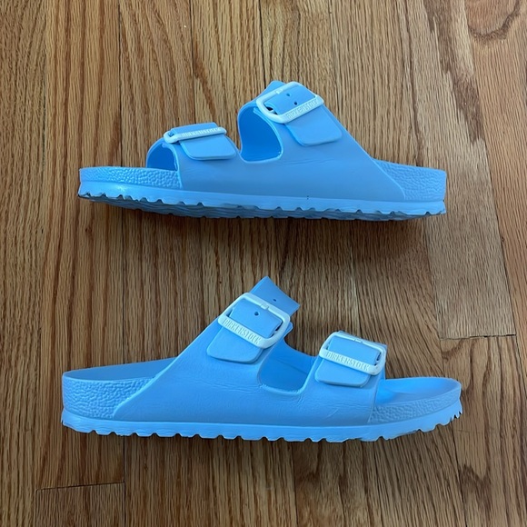 Birkenstock Arizona Essentials EVA Sandals Size 38 Women’s 8 Light Blue - Picture 4 of 5